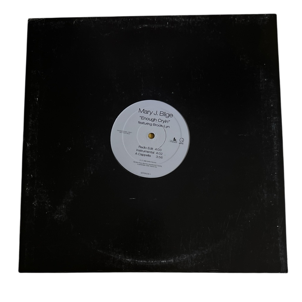 Mary J. Blige- Enough Cryin Vinyl - Picture 2 of 2